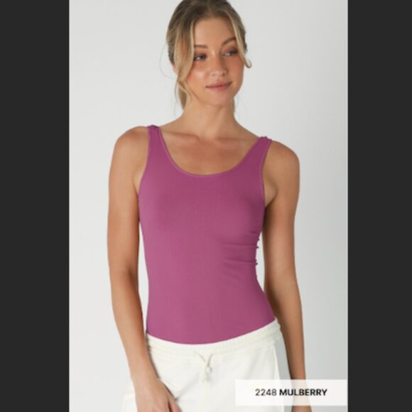 New Mulberry Seamless Wide Strap Ultra Soft Top - Picture 1 of 1
